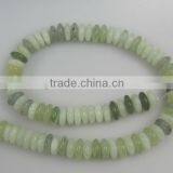 Loose Gemstone New Jade Centre Drill Rondelles Semi Precious Stone String