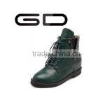 GD Classic Retro Cross-tied Comfortable Warm Lining Booties Shoes for Ladies thumbnail-2