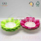 Red Color Flower Shaped Baking Paper Cupcake Liners Guangzhou Factory
