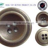 22mm Popular Metal Coat Sewing Buttons With 4 Holes