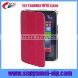 Leather Folding Stand Cover Case For Toshiba WT8 thumbnail-1