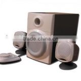 Professional 2.1speaker system with power amplifier