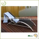HL-B-14006 Iron & aluminum chaise sun lounge chair/swimming pool lounge bed /lightweight beach sun bed