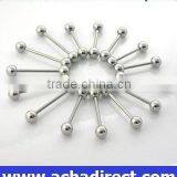 Stainless Steel Barbell Body Jewelry in Bulk thumbnail-1