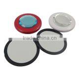 Small Pocket Cosmetic Mirror With Epoxy / Useful Double Sides Cosmetic Mirror With Big Crystal on Cap thumbnail-6