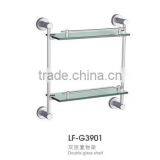 Double Glass Shelf Display Stand thumbnail-1