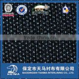 tricot knitted fusible interlining for men's suit