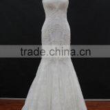 real factory sample! sweetheart neckline lace with beading elegant mermaid wedding dress