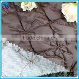Polyester Wadding Embroidery Quilted Fabric for Winter Garment Quality Choice thumbnail-1