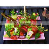 Salad Food Tongs Bamboo Spoons Tongs Set Bamboo Kitchen Utensils thumbnail-3