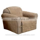 1 seat beautiful micro suede quilted furniture cover