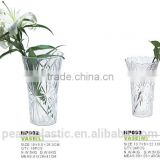 plastic clear cylinder vases