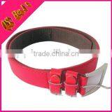 Small Buckles New Design Woman 3.8cm Wide Red PU Belt thumbnail-1