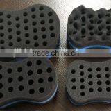 Double Barber Hair Brush Sponge For Dreads Locking Twist Coil Afro Curl Wave thumbnail-1