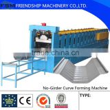 Large Span zinc coatec Roof 914-610 Arched Roof Panel K Span Arch Roof Roll Forming Machine