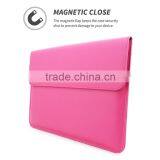 Hot Pink Card Slot Magnetic Leather Sleeve Case For Macbook Air 13 and Macbook Pro 13 With Retina,For Macbook Bag thumbnail-5