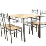Steel tube dining table set