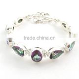 Mystic Topaz bracelet 925 silver jewelry wholesale Indian jewelry Fashion bracelet gemstone jewelry