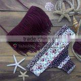 2016 Latest Halter Floral Printing Tassel Bikini thumbnail-1