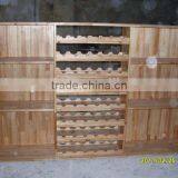 pure wood fake wine bottles for display, alcohol wine display for shop/home