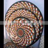 Marble Inlay Flooring , Marble Medallion , Stone Mosaic Medallion