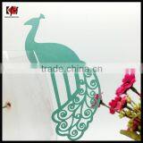 Wedding Table Decoration Peacock Place Card thumbnail-2