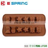 newest design chocolate Mini stars silicone Gift molds