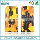 Yellow Crocodile Pattern Top Grade Flip Wallet Leather Phone Case For Google Nexus 6 With Plaid Pattern Lining