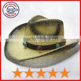 Nice Styles Cowboy Hat With Stone Decoration,good Quality Western Cowboy Hat,cowboy Hard Hat (SU-SH9744)