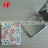 Popular Pu Leather Pocket Mirror With Case For Lady Gifts
