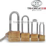 Tri-Circle Heavy Duty Brass Padlock With Long Shackle L262-265 thumbnail-2