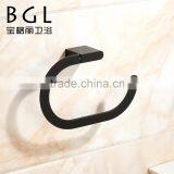 Hot-sale Design Zinc Alloy Paint Black Square Bathroom Vanity Furniture Towel Ring thumbnail-2