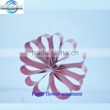 Red paper sunflower Christmas ornament, paper product wholesale