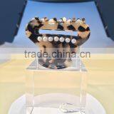 6 Teeth Handmade Pearl Decorative Hair Claw 2015 New Design Hollow Out Magic Clamps Chinese Suppliers for Fashion Claws thumbnail-4