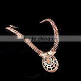 Women Fashion Necklace Earring Bracelet JW007 Wedding Bridal Jewellery Gold Plated Jewelry Set thumbnail-3