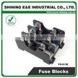 FS-013B 600V 10 Amp 3 Way Midget Type Din Rail Glass Fuse Block thumbnail-3
