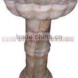 FACTORY PRODUCUNG ONYX PEDESTALS SINKS AND BASINS thumbnail-6