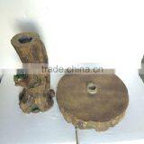 Eco-friendly Log Bird Bath Wooden Bird Feeder for Sale thumbnail-4