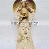 Resin Fairy With a Snail Statue Sculpture thumbnail-1