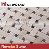 Newstar DIY Honed Marble Basketweave Mosaic Floor Bathroom Pattern Tile thumbnail-2