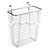 China Rectangle Metal Wire Hanging Towel Basket Over the Cabinet basket