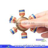 Wholesale Metal Fidget Spinner With 6 Caps Wind Spinner Toy High Speed Hand Spinner Anti Plseasure Adult Toy thumbnail-3