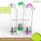 Creative Borosilicate BPA Free Tea Infuser Bottle Glass With Silicone thumbnail-5