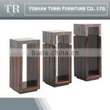 Modern Travertine Design Marble Top Wooden Flower Stand thumbnail-2