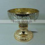 Gold Plated Small Candle Stand thumbnail-1