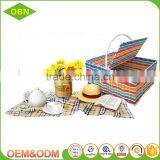 Factory Direct Provide Hand Woven Food Storage Plastic Picnic Hamper Baskets thumbnail-2