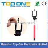 TOP ONE Mini Cable Take Pole Monopod Selfie-stick Factory Wholesale Price Foldable Wired Selfie Stick thumbnail-1