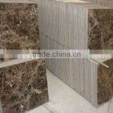 Stacked Dark Emperador Marble Composite Tile thumbnail-1