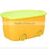 38L Small Size Hot Sale Waterproof Wheeling Plastic Toy Storage Box With Lid thumbnail-5