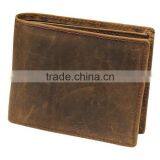 Manufacture Crazy Horse Leather Short Men's Wallet With ID Card Holder thumbnail-4